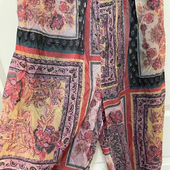 FP Movement Free People Sashay My Way Balloon Pants S Jogger Patchwork Yoga Boho - Picture 4 of 13